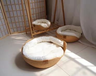 360Home Tierbett Haustier Kuschelbett Bett Korbbett